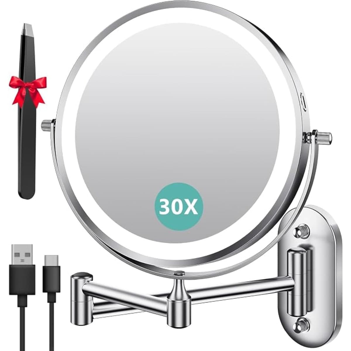 Auxmir Miroir Grossissant x30